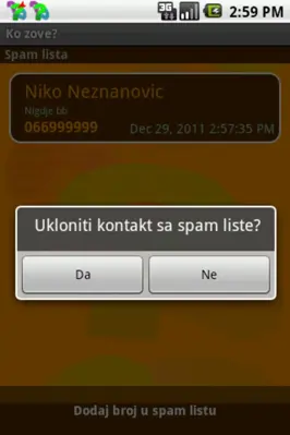 Ko zove? android App screenshot 2