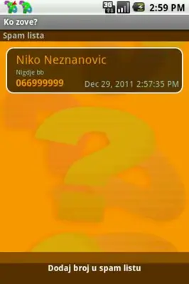 Ko zove? android App screenshot 3