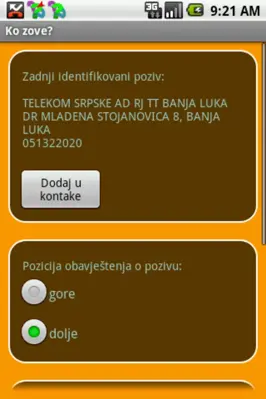 Ko zove? android App screenshot 5